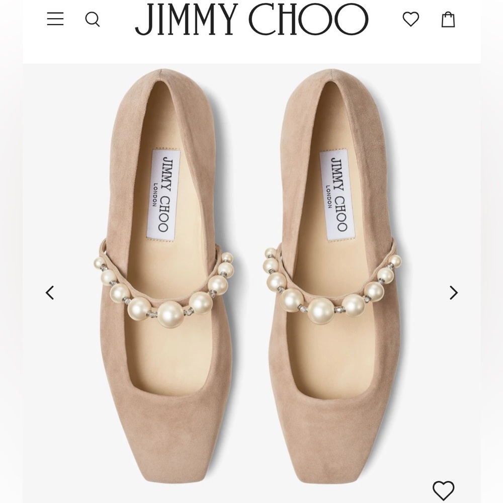 Suede Ballerina Flat-Jimmy Choo